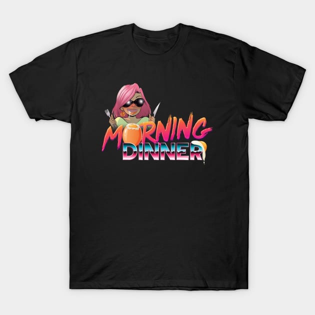 Morning Dinner Podcast - Lola T-Shirt by keemibarra